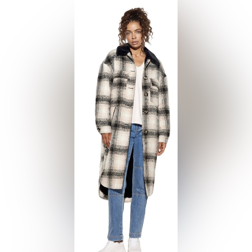 Apparis James plaid coat